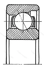 Модификация подшипника 6-6006 размер 6x21x7 от производителя  ГПЗ-4