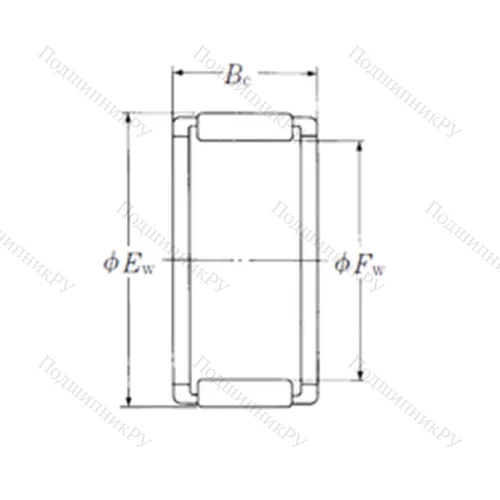Подшипник игольчатый радиальный FWF-202612-E
