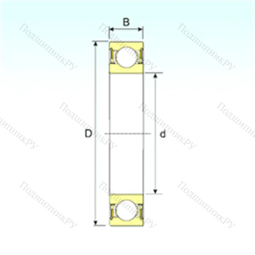 Подшипник шариковый радиальный 61826-2RZ