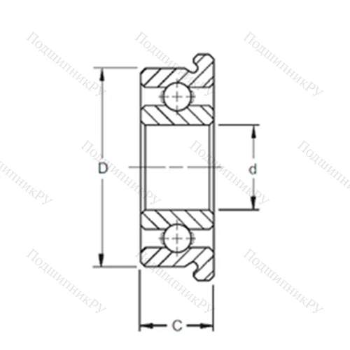 Подшипник шариковый радиальный SMF 105