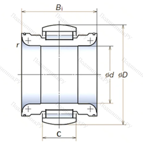 Подшипник роликовый радиальный 140RNP 2401