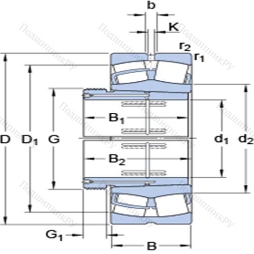 Сферические роликоподшипники на стяжной втулке 24056 CCK 30/W 33 + AOH 24056 G