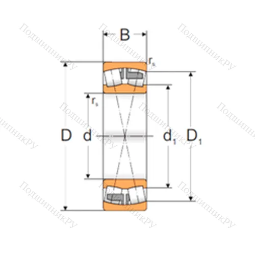 Подшипник роликовый радиальный самоцентрирующийся 23205 MA от производителя  MPZ