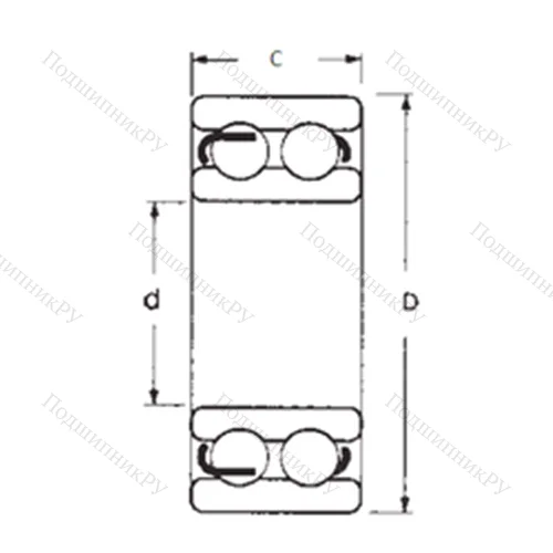 Подшипник шариковый радиальный 4214ZZ от производителя  FBJ Подшипник шариковый радиальный 4214ZZ от производителя  FBJ
