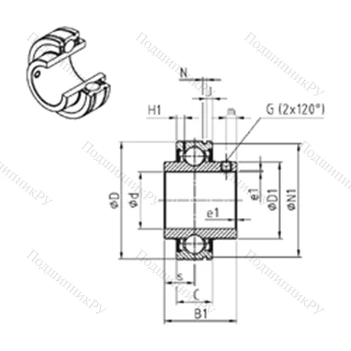 Подшипник шариковый радиальный