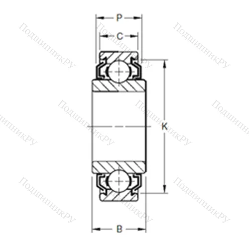 Подшипник шариковый радиальный 200KLL 2