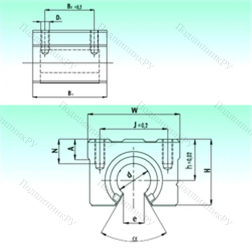 Подшипник шариковый линейный SBR 25-UU AS от производителя  NBS