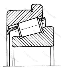 Подшипник  32218R (67518) размер 90x160x42,5 от производителя  SKF