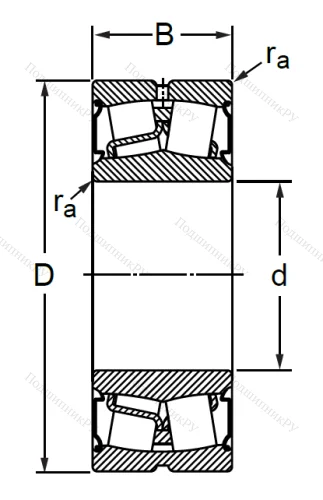 Сферический роликовый подшипник BS 2-2217 2CS (BS 2-2217 2CS) в Екатеринбурге