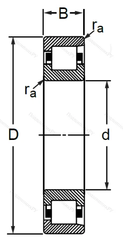 Цилиндрический роликовый подшипник 12115 (NF 1015) в Екатеринбурге