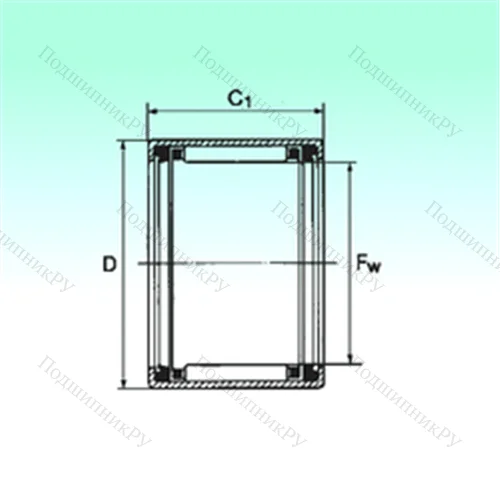 Подшипник игольчатый радиальный HK 1520 2RS от производителя  NBS Подшипник игольчатый радиальный HK 1520 2RS от производителя  NBS