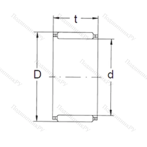 Подшипник игольчатый радиальный K 8X 11X 13 от производителя  FBJ