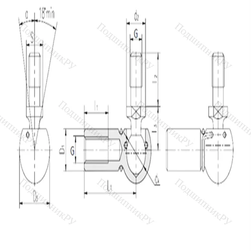 Подшипник скольжения сферический SQGL 14/B 5 от производителя  LS