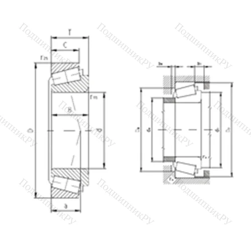 Подшипник роликовый радиально-упорный 32004AX от производителя  ZVL