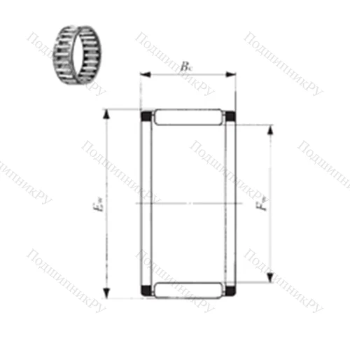Подшипник игольчатый радиальный KT 859330 от производителя  IKO