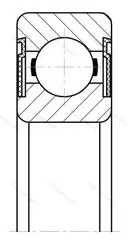 Подшипник 62201-2RS 1/P 6Q 6 размер 12x32x14 от производителя  SKF