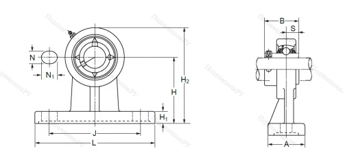Подшипниковый узел UCPH 204 (UCHP 204) в Екатеринбурге