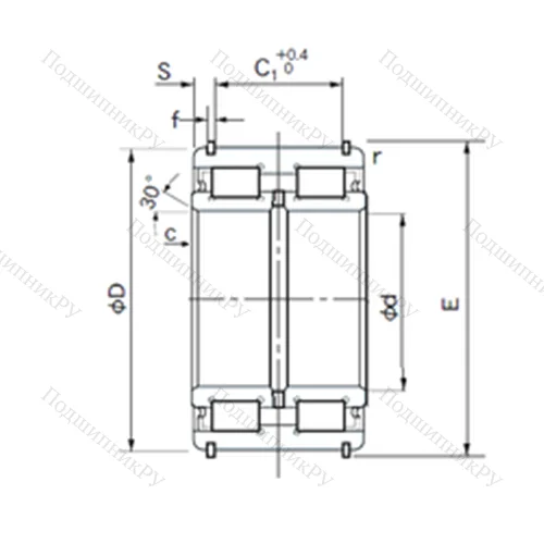 Подшипник роликовый радиальный E 5020NRNT