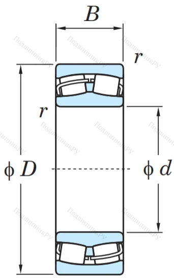 Сферический роликовый подшипник 22222 RHRW 33 C 3