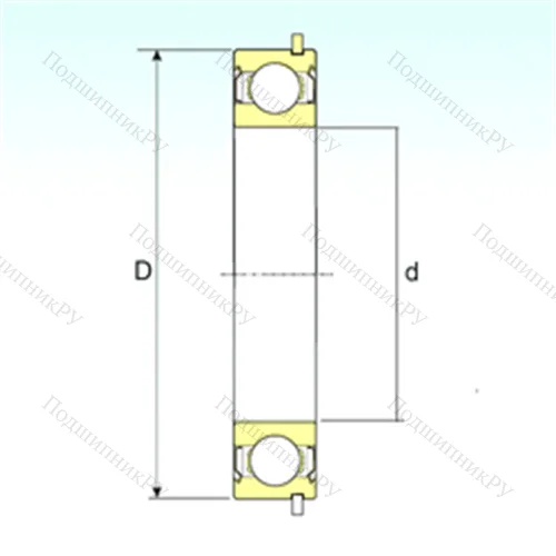 Подшипник шариковый радиальный 6203-ZZNR