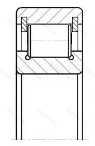 Подшипник  NCL 212 (102212) размер 60x110x22