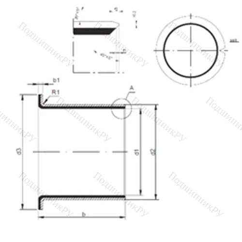 Подшипник скольжения TUF 1 12.120 от производителя  CX