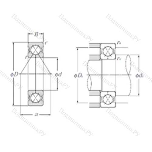 Подшипник шариковый радиально-упорный