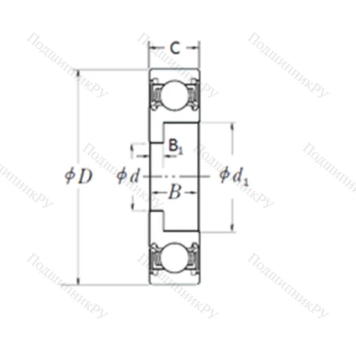 Подшипник шариковый радиальный 24TM 03