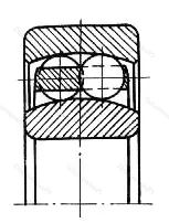 Модификация подшипника 951711БУ размер 55x90x20 от производителя  ГПЗ-8