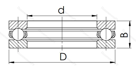Упорный шариковый подшипник 8220 (51220) в Екатеринбурге