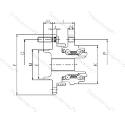 Подшипник шариковый радиально-упорный IJ 133002 от производителя  ILJIN