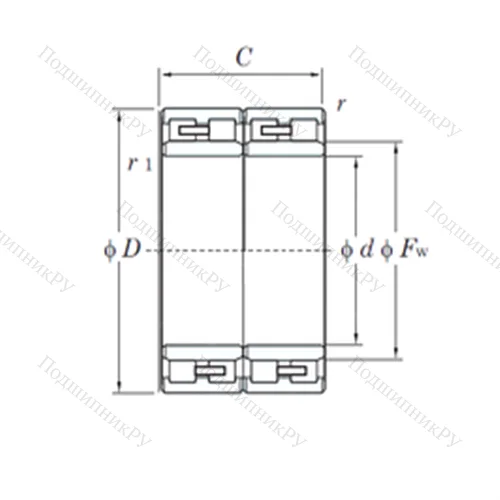 Подшипник роликовый радиальный 52FC 36260