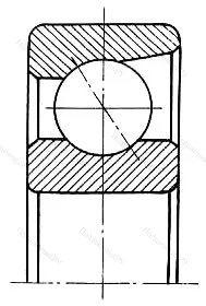 Модификация подшипника 6-946108 размер 40x68x15 от производителя  ГПЗ-3
