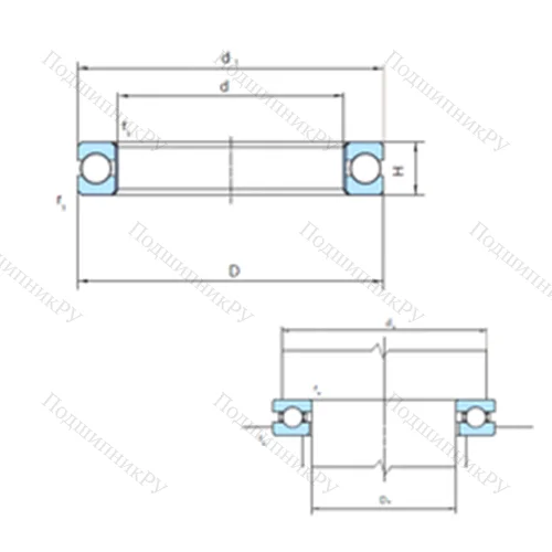 Подшипник шариковый упорный PSL 212-320 от производителя  PSL