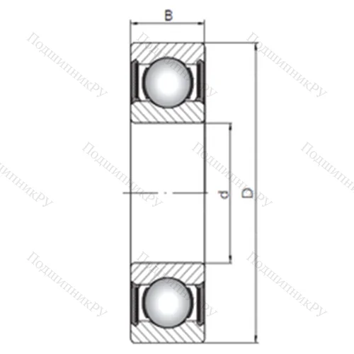Подшипник шариковый радиальный 63313-2RS от производителя  CX