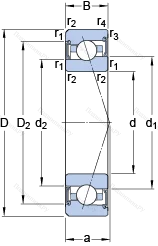 Подшипник S 7009 CE/HCP 4A