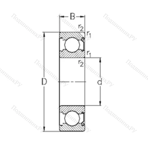 Подшипник шариковый радиальный 635-Z