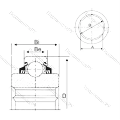 Подшипник шариковый радиальный 204KPP 2 от производителя  CYSD