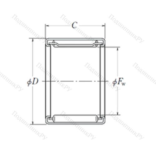Подшипник игольчатый радиальный FJ-2526