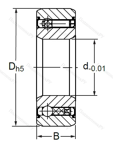 Подшипник обгонной муфты  CSK 30 2RS в Екатеринбурге