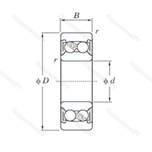 Подшипник шариковый радиальный самоцентрирующийся