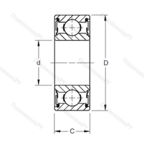 Подшипник шариковый радиальный 36PP 2