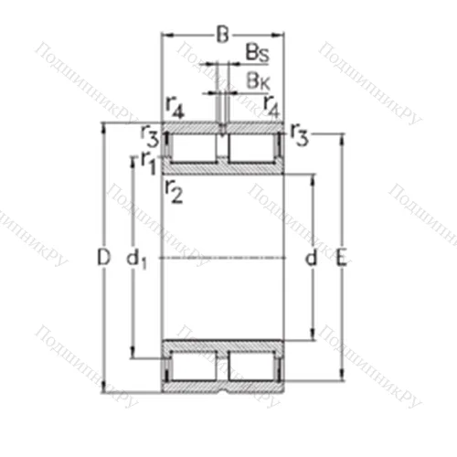 Подшипник роликовый радиальный NNCL 4980-V