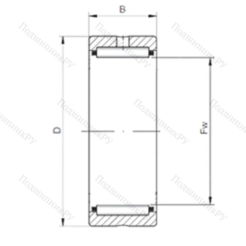 Подшипник игольчатый радиальный NKS 45 от производителя  CX