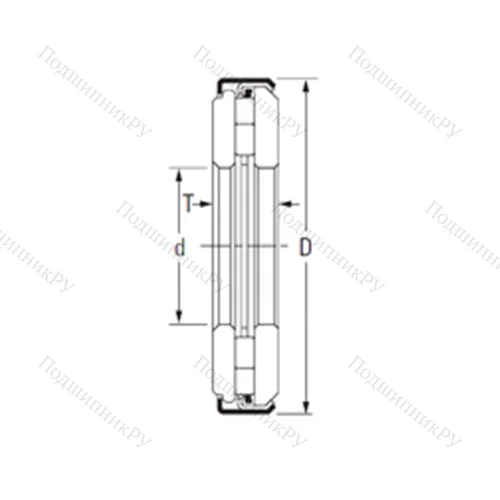 Подшипник игольчатый упорный ARZ 22 65 116 от производителя  TIMKEN