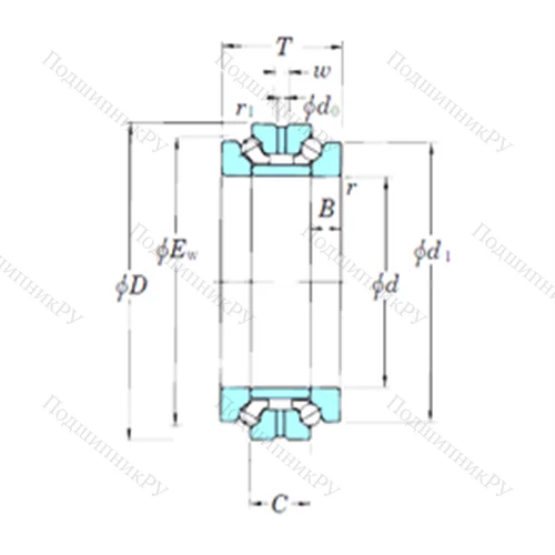 Подшипник шариковый упорно-радиальный 234430B
