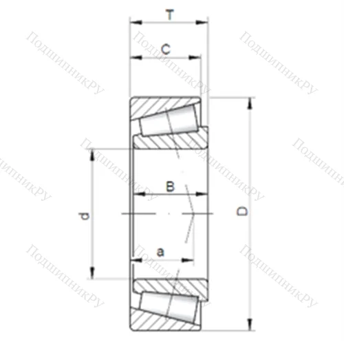 Подшипник роликовый радиально-упорный HH 224349/10 от производителя  CX Подшипник роликовый радиально-упорный HH 224349/10 от производителя  CX