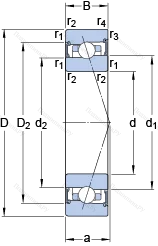 Подшипник S 71922 CB/P 4A в Екатеринбурге