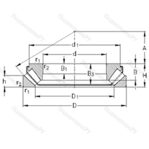 Подшипник роликовый упорно-радиальный 29340-EJ от производителя  NKE