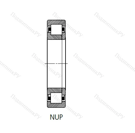 Цилиндрический роликовый подшипник 692409 (NUP 409 N) в Екатеринбурге